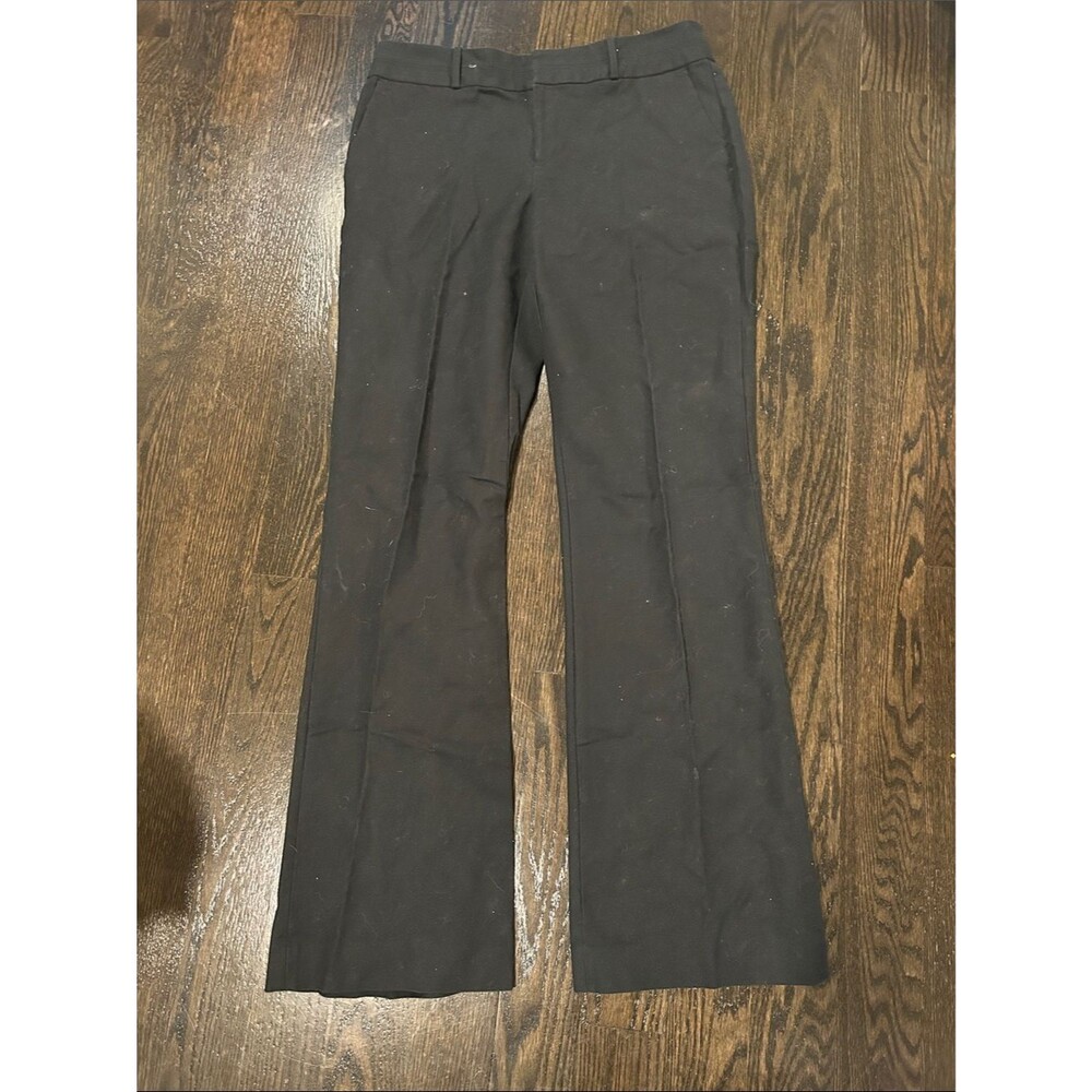 Banana Republic Black Dress Pants Martin Fit Bootcut Flared Leg Size 12 Long